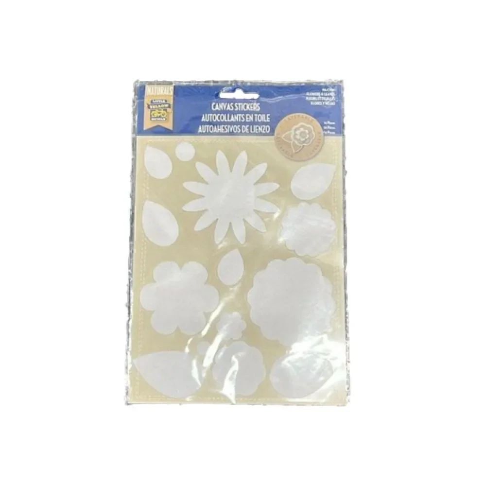 Layerable Flowers & Leaves Canvas Stickers-Package 14, Arts & Crafts